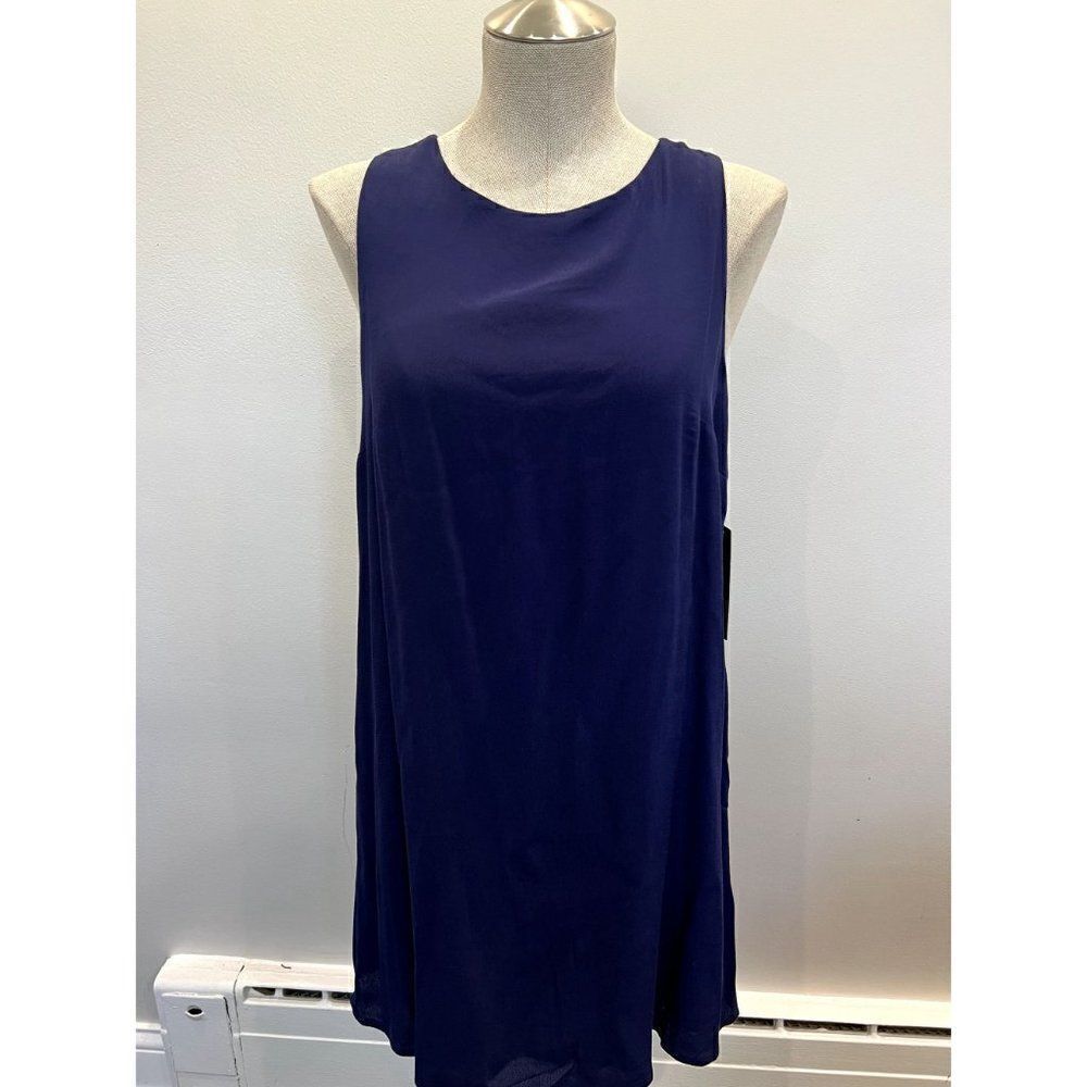 Lulus NWT Sassy Sweetheart Swing Dress in Navy Size S